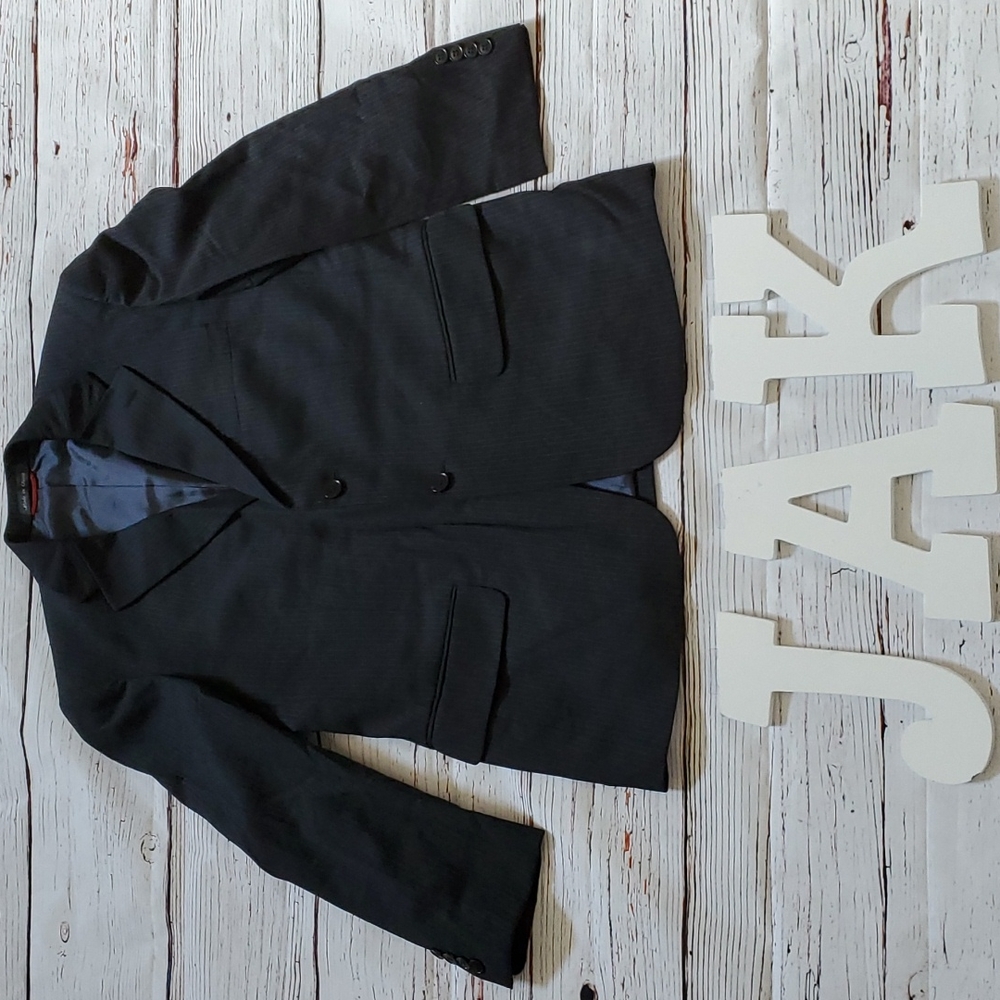 PIERRE CARDIN MENS PINSTRIPE SUIT JACKET